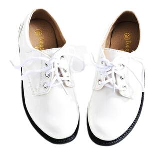 白色男童皮鞋学院风校园合唱表演出鞋中大儿童学生配西装礼服鞋子