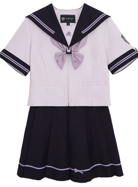 月野家绫鸢女子紫二本断襟水手服