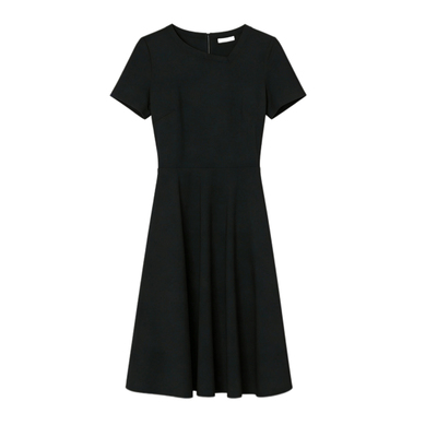 黑色夏季高端修身连衣裙