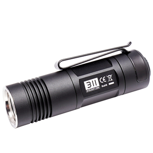 在路上311迷你小型便携手电筒USB充电强光户外看玉石家用远射手电