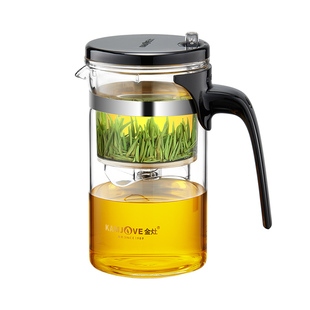 金灶飘逸杯加厚可拆洗玲珑杯个人便携全玻璃茶水分离过滤泡茶壶