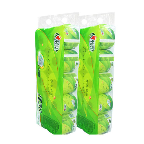 心相印茶语卷纸183g大卷筒纸卫生纸巾家用实惠装4层加厚共2提20卷