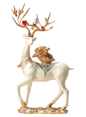 电视酒柜装饰品鹿摆件轻奢高档