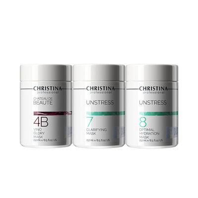 【礼遇季】科蕴兰红酒4B+78面膜套装 抗皱紧致修护礼盒装