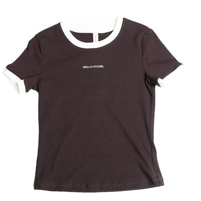 oo&vv简约白色打底衫女2026春秋新款高级感圆领时尚潮流T恤上衣