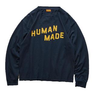 现货 HUMAN MADE GRAPHIC L/S T-SHIRT 日产字母印花长袖T恤 25SS