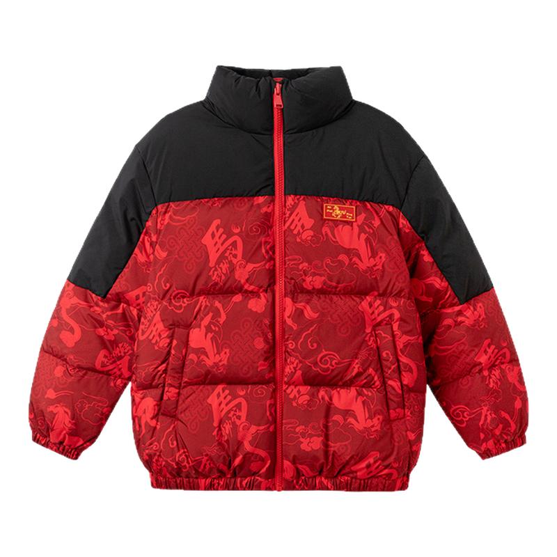 巴拉巴拉男童羽绒服外套拜年服厚