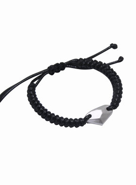 三生石纯银刻字韩版情侣手链