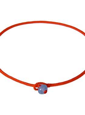 八股手工编织细红绳翡翠装饰