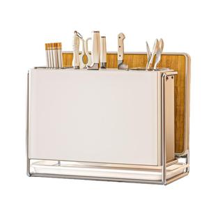 免打孔筷子笼砧板一体刀架多功能厨房收纳刀具菜刀菜板新款置物架