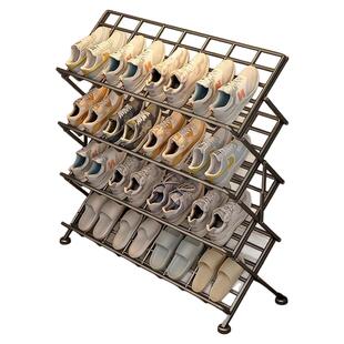 简易免安装鞋架新款家用宿舍可折叠收纳小型鞋柜室外阳台晾鞋架子