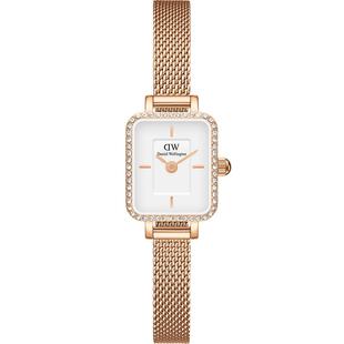 DW女手表QUADRO女表星环小方糖腕表复古小方表轻奢小众设计感气质