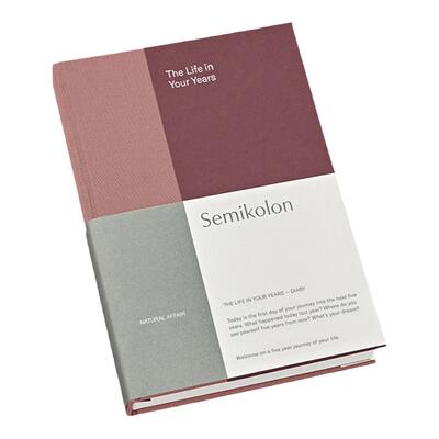 semikolon亚麻布面五年日记本A5