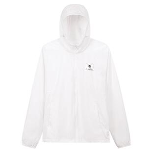 骆驼防晒外套薄款26春夏新款户外运动原纱凉感防泼水连帽防晒服女