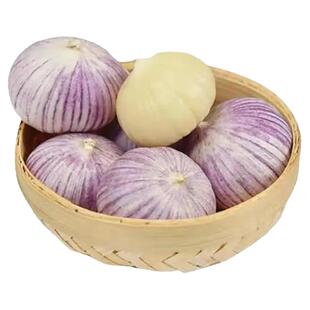 2025新鲜干独头蒜今年新紫皮大蒜头腌腊八蒜农家自种当季水果蔬菜