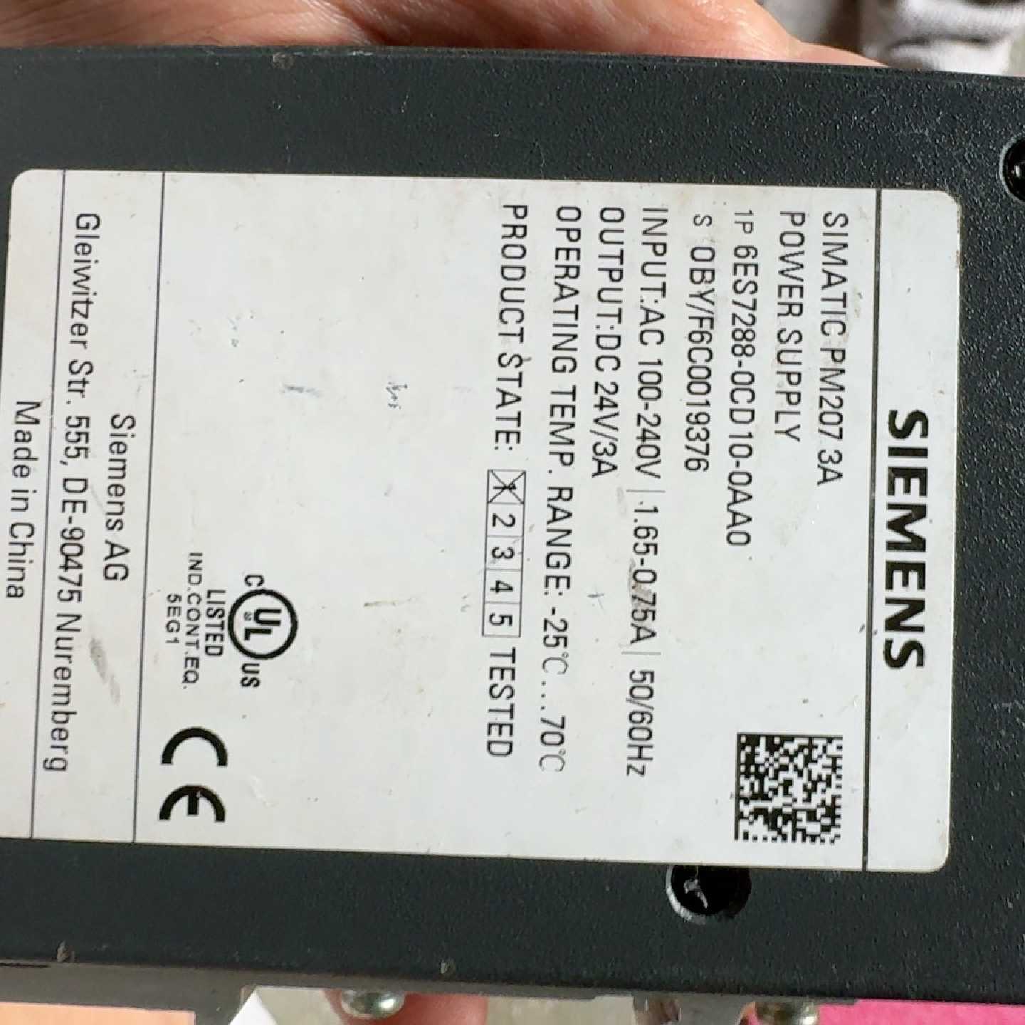 西门子电源模块型号6ES72880CD100AA0输