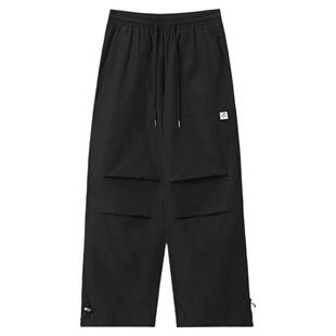 回力工装裤子男款春季户外防泼水冲锋运动裤直筒宽松休闲裤男士