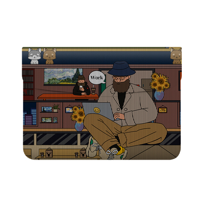 VISION写实油画笔记本便携电脑包