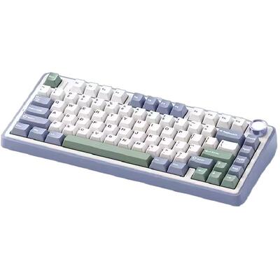 AULA狼蛛F75客制化三模机械键盘无线2.4g蓝牙办公电竞游戏专用