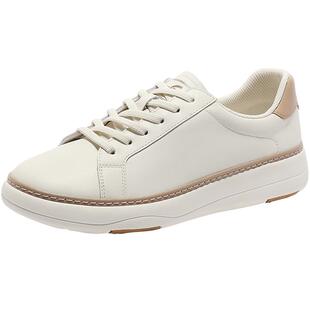 森达小白鞋女春春秋款商场同款真皮百搭板鞋运动风休闲鞋4AJF3AM4