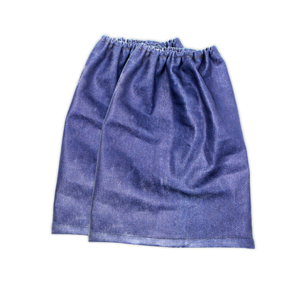 牛仔布护脚盖电焊工防烫劳保腿脚