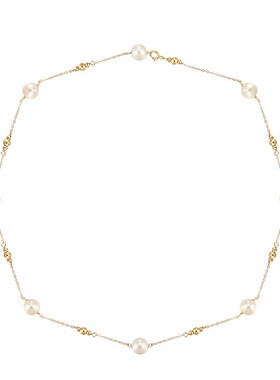 kream原创14k包金天然珍珠项链