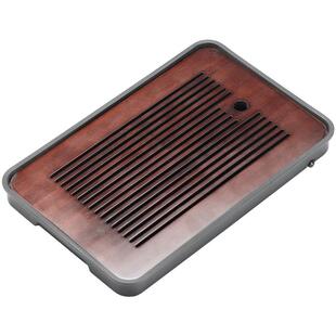 茶盘家用2023新款乌金石小型实木干泡台茶几排水功夫茶具套装托盘