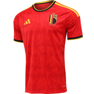 Adidas比利时队主场球衣2026年美加墨世界杯短袖足球服男子JM8381