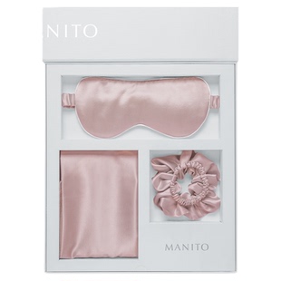 MANITO/曼尼陀 Sleeping Beauty礼盒玻尿酸枕套眼罩发圈桑蚕丝