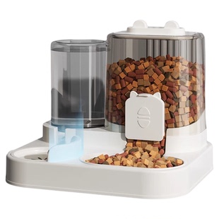 猫咪自动喂食器猫碗猫食盆饮食饮水二合一体防打翻狗碗宠物饮水器