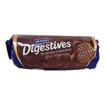 现货麦维他牛奶黑巧克力消化饼干