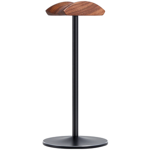 耳机架创意金属展示架电脑耳机架黑胡桃头戴式实木质耳麦耳机支架