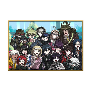 弹丸论破苗木诚雾彻响子diy数字油画手工填充涂色油彩画装饰挂画