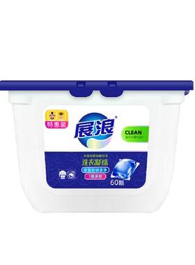 展浪洗衣凝珠特惠装单腔持久留香除菌除螨高效去污60颗盒装