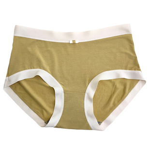彩田内裤女莫代尔中高腰31791面膜裤纯色无痕柔软弹力包臀舒适