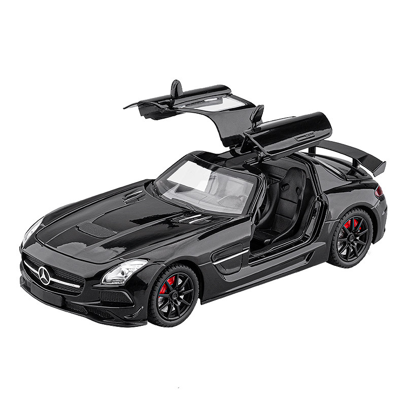奔驰SLS AMG合金小汽车玩具男孩模型玩具车小车仿真跑车赛车摆件