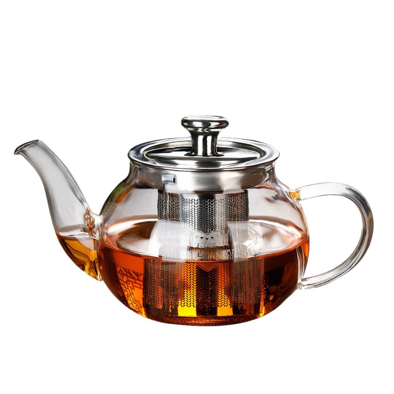 煮茶壺耐熱玻璃茶壺單壺加厚過(guò)濾泡茶壺茶杯茶具套裝煮茶器電陶爐