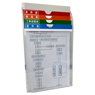A4透明亚克力资料架多层摆放架点检表作业指导书报表箱文件收纳盒
