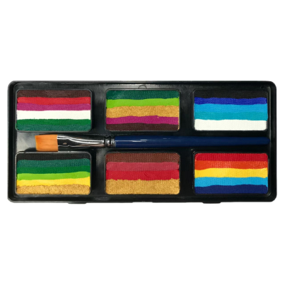 fButterfly蝶妆速干多色水溶性人体彩绘膏儿童面部彩妆颜料送笔