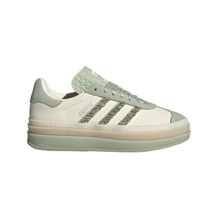T头鞋 GAZELLE BOLD立体花瓣厚底增高板鞋女adidas阿迪达斯三叶草