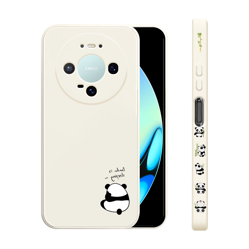 适用华为Mate90手机壳新款Mate90pro液态硅胶保护套Mate90ProMax典藏版镜头全包防摔软壳男女生网红卡通熊猫