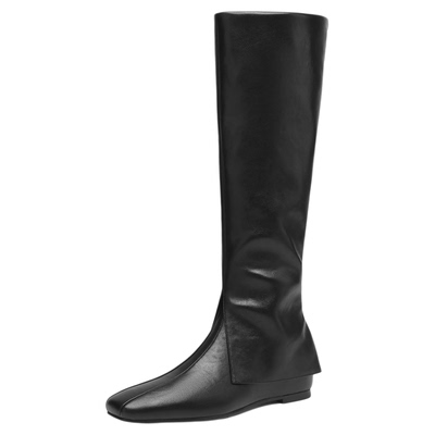 达芙妮不过膝长筒靴内增高裤管靴