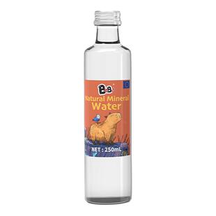 BeBi拉脱维亚进口天然矿泉水无糖气泡水饮用水经典玻璃瓶整箱装