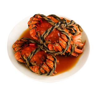 老吴家秘制熟醉蟹5只装全母蟹满黄花雕大闸蟹罐装即食无锡太湖蟹