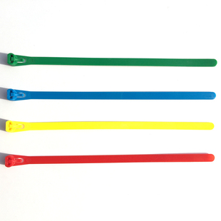 黄色扎带宽医用废弃物平口垃圾袋封口专用尼龙扎带扎袋吊牌标签