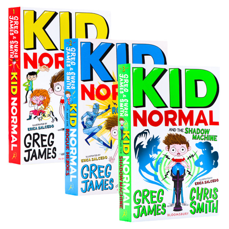 麻瓜小子系列3册 Kid Normal 超级英雄 麻瓜小孩 进口英文原版儿童文学小说 青少年读物 英语阅读提升中小学生英语课外阅读 插图