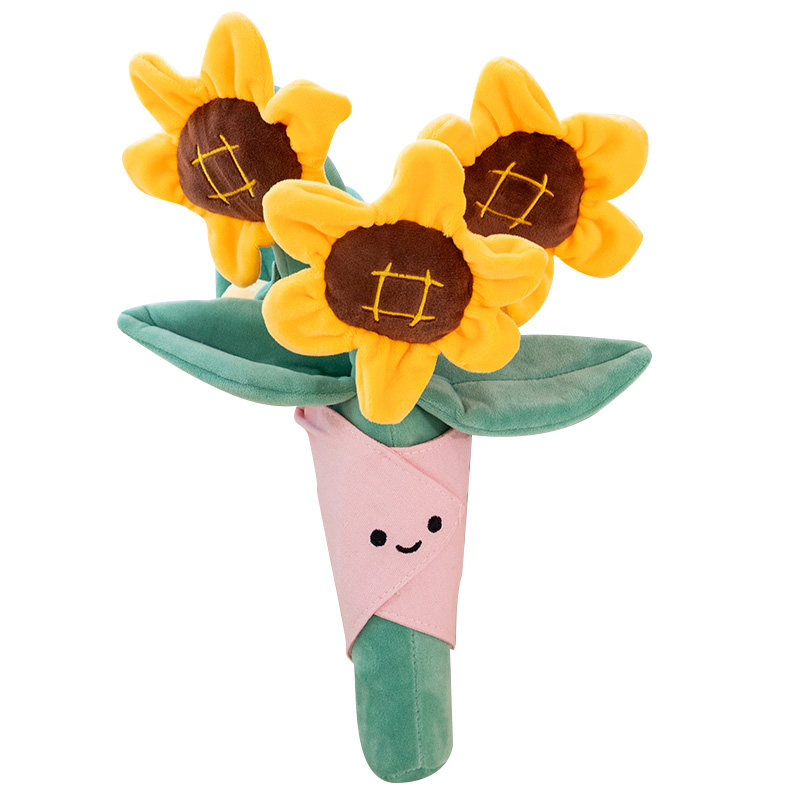 天威林花束系列趣味毛绒玩具仿真手捧花女生闺蜜生日礼物公仔玩偶