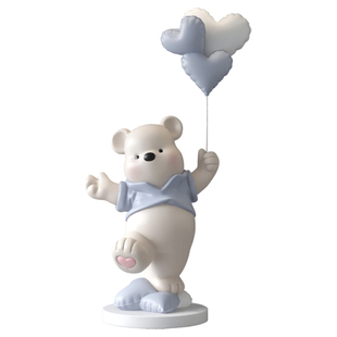 卡通熊公仔大型落地摆件客厅玄关电视柜沙发旁装雕塑搬家乔迁礼物