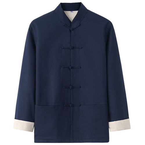 国潮唐装男青年中国风中式男装民族风古装衣服男士外套棉麻上衣春