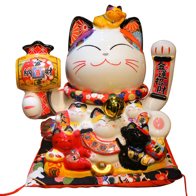 招财猫摆件生意兴隆开业礼品乔迁